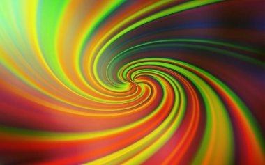 Açık Yeşil, eğri çizgileri olan sarı vektör arkaplanı.