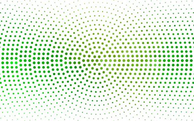 Açık Yeşil, daireli sarı vektör şablonu.