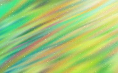 Kozmik Yıldızlar ile açık yeşil vektör düzeni.