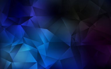 Koyu mavi vektör çokgen arkaplan.