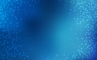 Kozmik Yıldızlar ile açık mavi vektör düzeni.