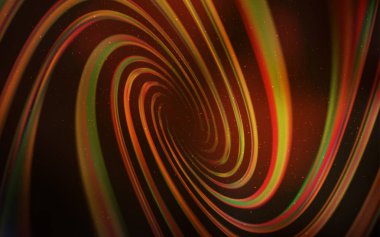 Gökada yıldız koyu turuncu vektör arka plan.