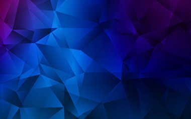 Koyu mavi üçgen mozaik şablon.