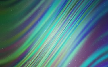 Açık mavi, Samanyolu yıldızlar ile yeşil vektör doku.