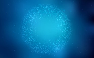 Gece gökyüzü desenle koyu mavi vektör yıldız.