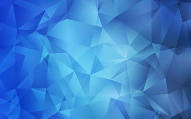 Açık BLUE vektör çokgen arkaplan.