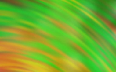 Açık Yeşil, eğri çizgili sarı vektör arkaplanı.