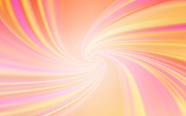 Eğri çizgileri olan Açık Turuncu vektör arkaplanı.