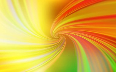 Açık Kırmızı, bükülmüş çizgilerle sarı vektör dokusu.