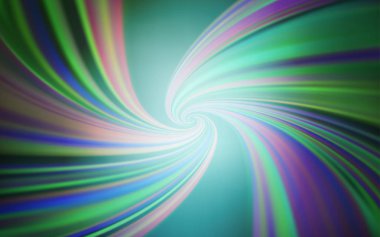 Açık Mavi, eğri çizgileri olan yeşil vektör arkaplanı.