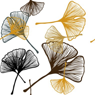 Koyu Çok renkli vektör yaprakları ile sorunsuz soyut arka plan.