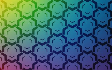 Kavisli çizgilere sahip Açık Çok Renkli vektör zemini.