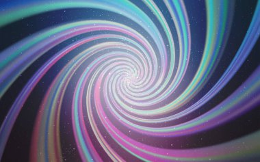 Açık Pembe, Astronomik yıldızlarla mavi vektör arka plan.