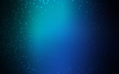 Açık mavi, yeşil vektör şablonu ile uzay yıldızları.