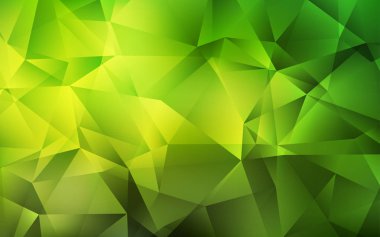 Açık Yeşil vektör üçgen arkaplan.