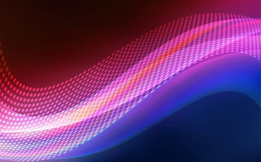 Koyu mavi, kırmızı daire, üçgen şablonuyla vektör.