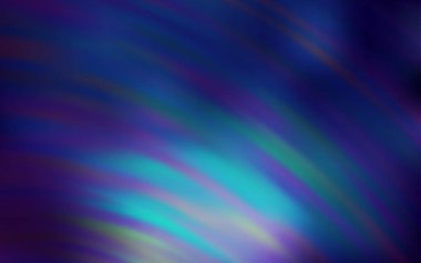 Koyu Mavi, bükülmüş çizgilerle yeşil vektör dokusu.