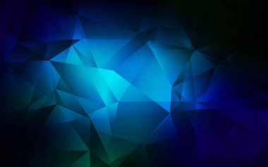 Koyu mavi vektör soyut mozaik desen.