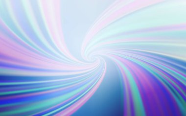 Eğri çizgileri olan hafif Mavili vektör deseni.