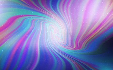 Hafif pembe, mavi vektör arka plan gökada yıldız ile.