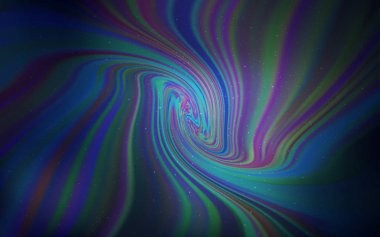 Koyu mavi vektör arka plan gökada yıldız ile.