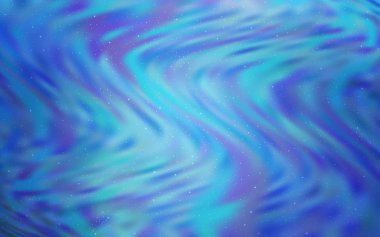 Gece gökyüzü desenle ışık mavi vektör yıldız.