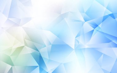 Açık Mavi, Yeşil vektör çokgen arkaplan.