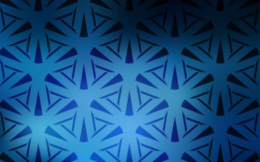  kristaller ile şablon, üçgenler.