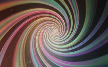 Açık mavi, galaksi yıldızları ile sarı vektör arka plan.