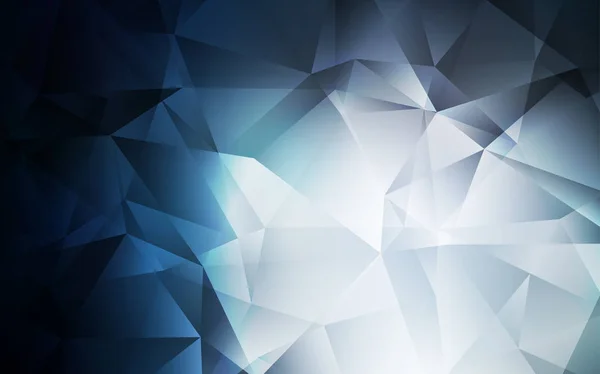 Fond mosaïque triangle vectoriel bleu foncé . — Image vectorielle