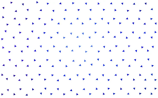 三角形モザイクの暗い青のベクトルの背景. — ストックベクタ