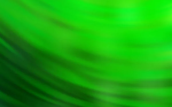 Světle zelená vektorová textura s křivými liniemi. — Stockový vektor