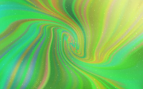 Textura vectorial verde claro con estrellas de Vía Láctea . — Archivo Imágenes Vectoriales