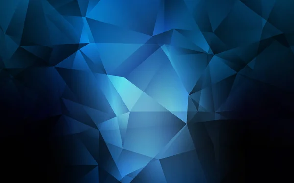 Темний BLUE векторний абстрактний мозаїчний фон . — стоковий вектор