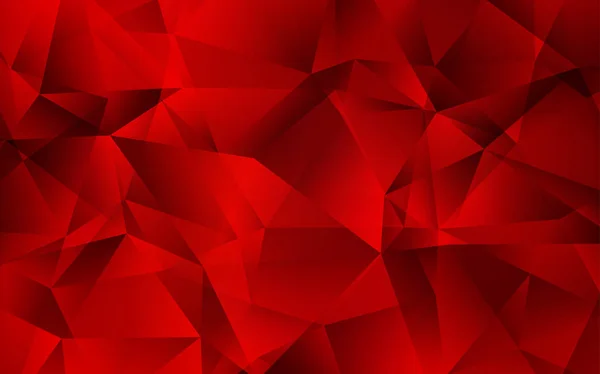 Plantilla de triángulos de gradiente vectorial rojo oscuro . — Vector de stock