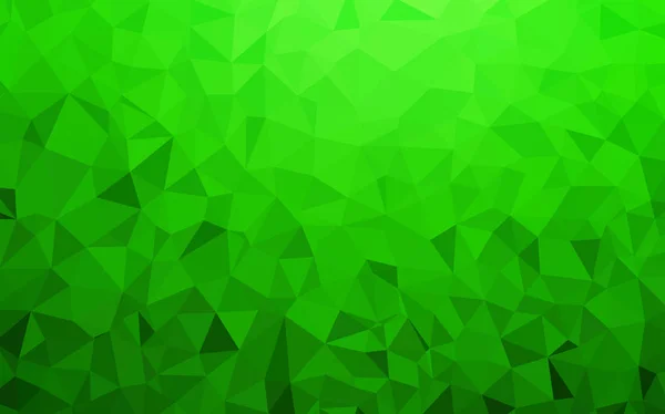 Luz verde vetor polígono pano de fundo abstrato. — Vetor de Stock