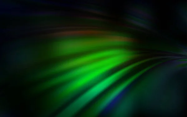 Dark Green, Red vector blurred bright texture. — Stock Vector