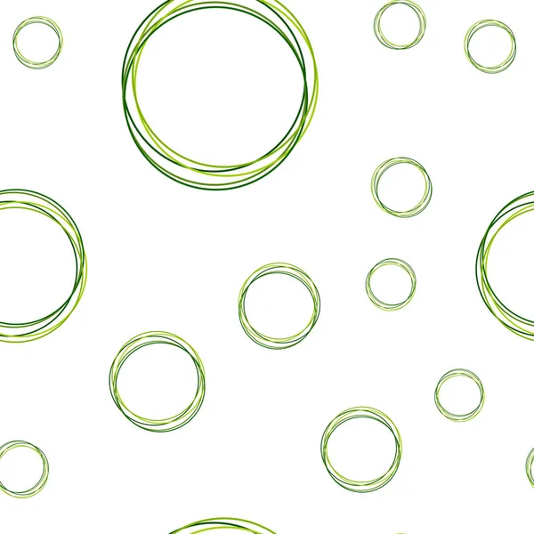 Hellgrüner Vektor nahtloser Hintergrund mit Punkten. — Stockvektor