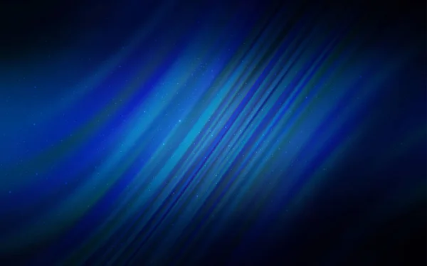 Fondo vector azul oscuro con estrellas de galaxias . — Vector de stock