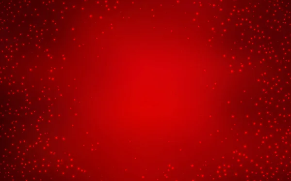Mörk röd vector bakgrund med astronomiska stjärnor. — Stock vektor