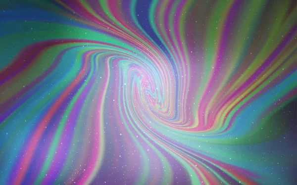Agencement vectoriel violet clair avec étoiles cosmiques . — Image vectorielle