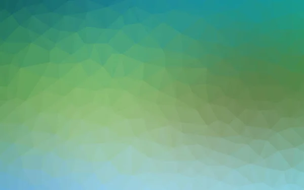 Синий, зеленый вектор сияющий треугольная компоновка . — стоковый вектор