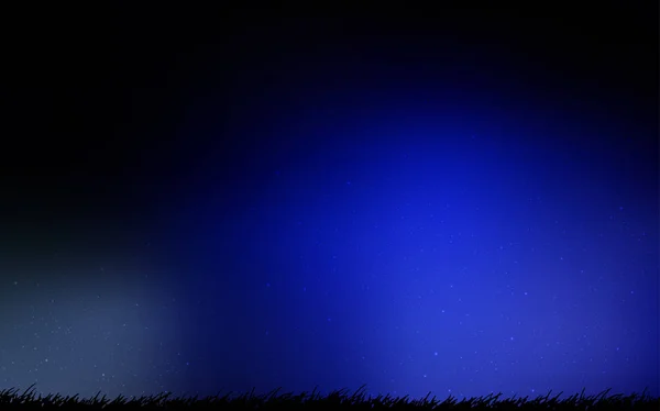 Patrón vectorial azul oscuro con estrellas del cielo nocturno . — Vector de stock