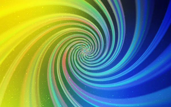 Açık Mavi, Uzay yıldızları ile sarı vektör şablonu.