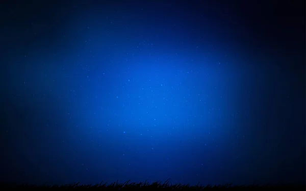 Fondo vectorial azul oscuro con estrellas astronómicas . — Vector de stock