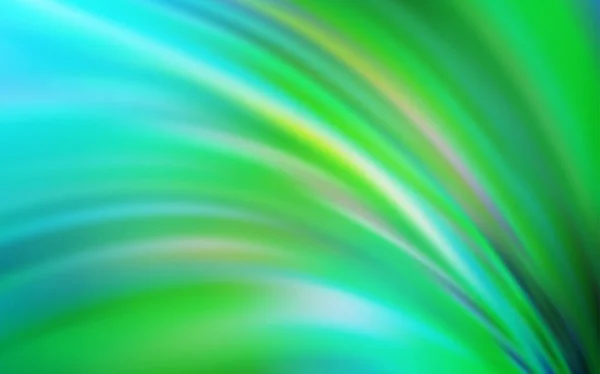 Azul claro, vetor verde borrado brilho fundo abstrato. — Vetor de Stock