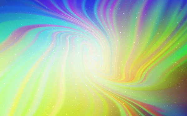 Licht Multicolor vector achtergrond met astronomische sterren. — Stockvector