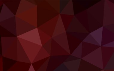 Koyu kırmızı vektör çokgen arkaplan.