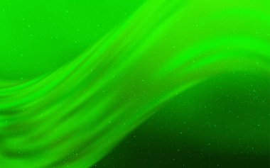 Işık yeşil vektör doku ile Samanyolu yıldız.