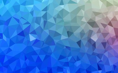 Açık Mavi, Kırmızı vektör üçgen mozaik doku.